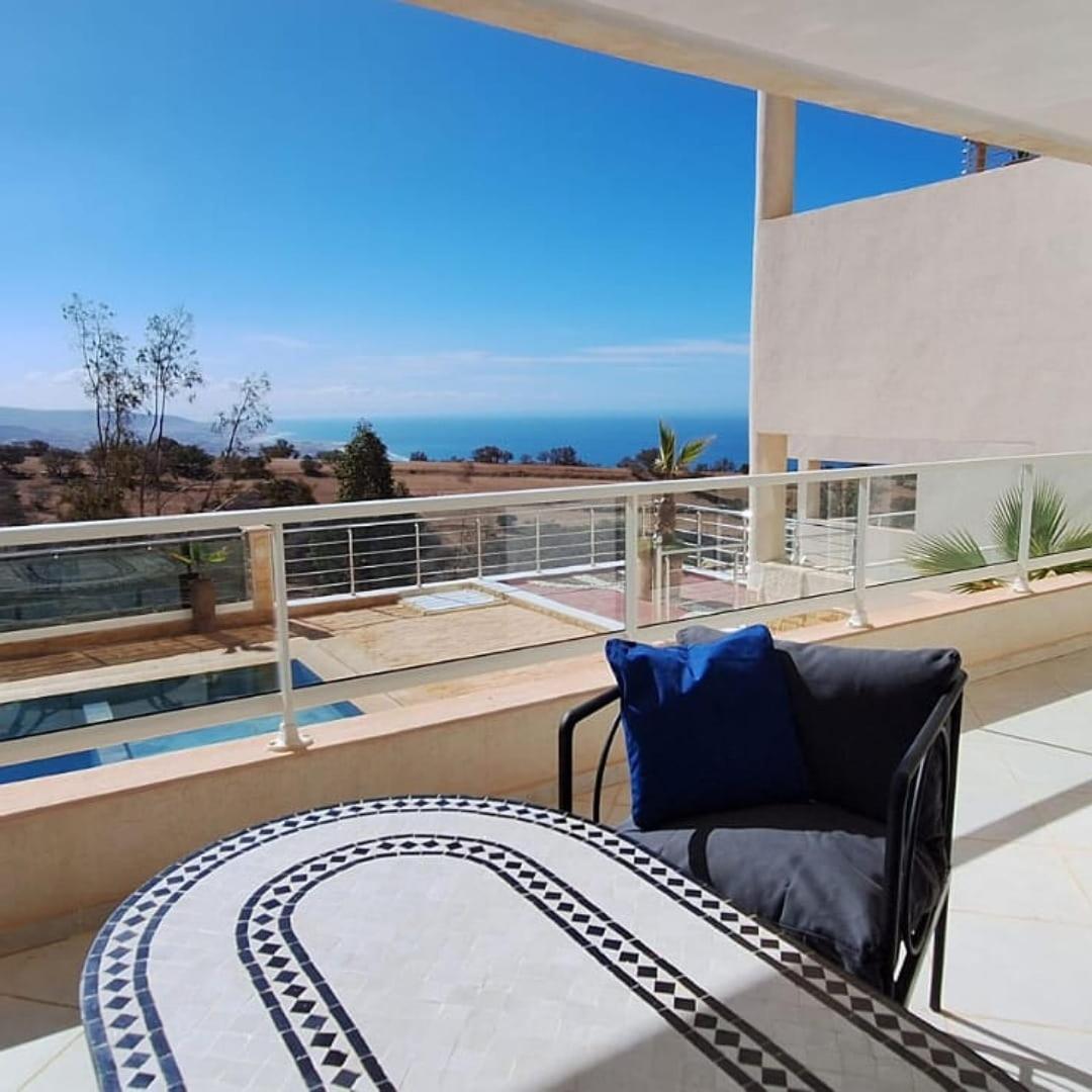 Taghazout Ocean With Pool , Fitness And Ocean View Apartment Bagian luar foto