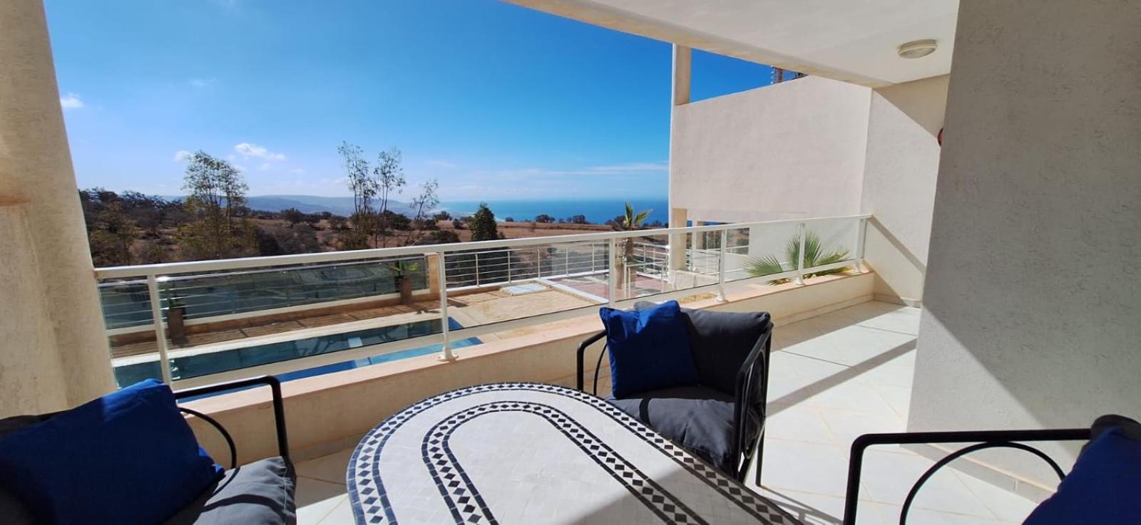 Taghazout Ocean With Pool , Fitness And Ocean View Apartment Bagian luar foto