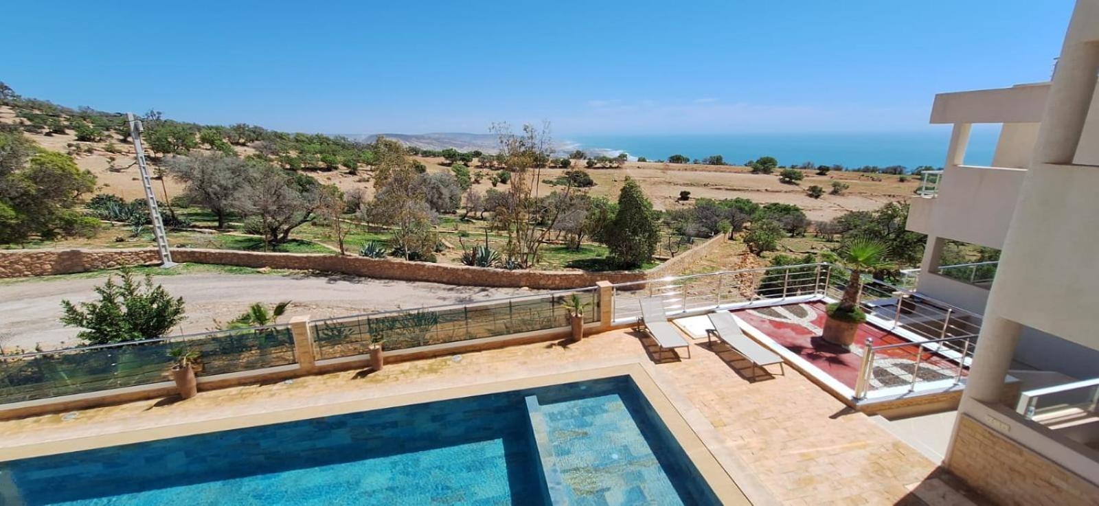 Taghazout Ocean With Pool , Fitness And Ocean View Apartment Bagian luar foto